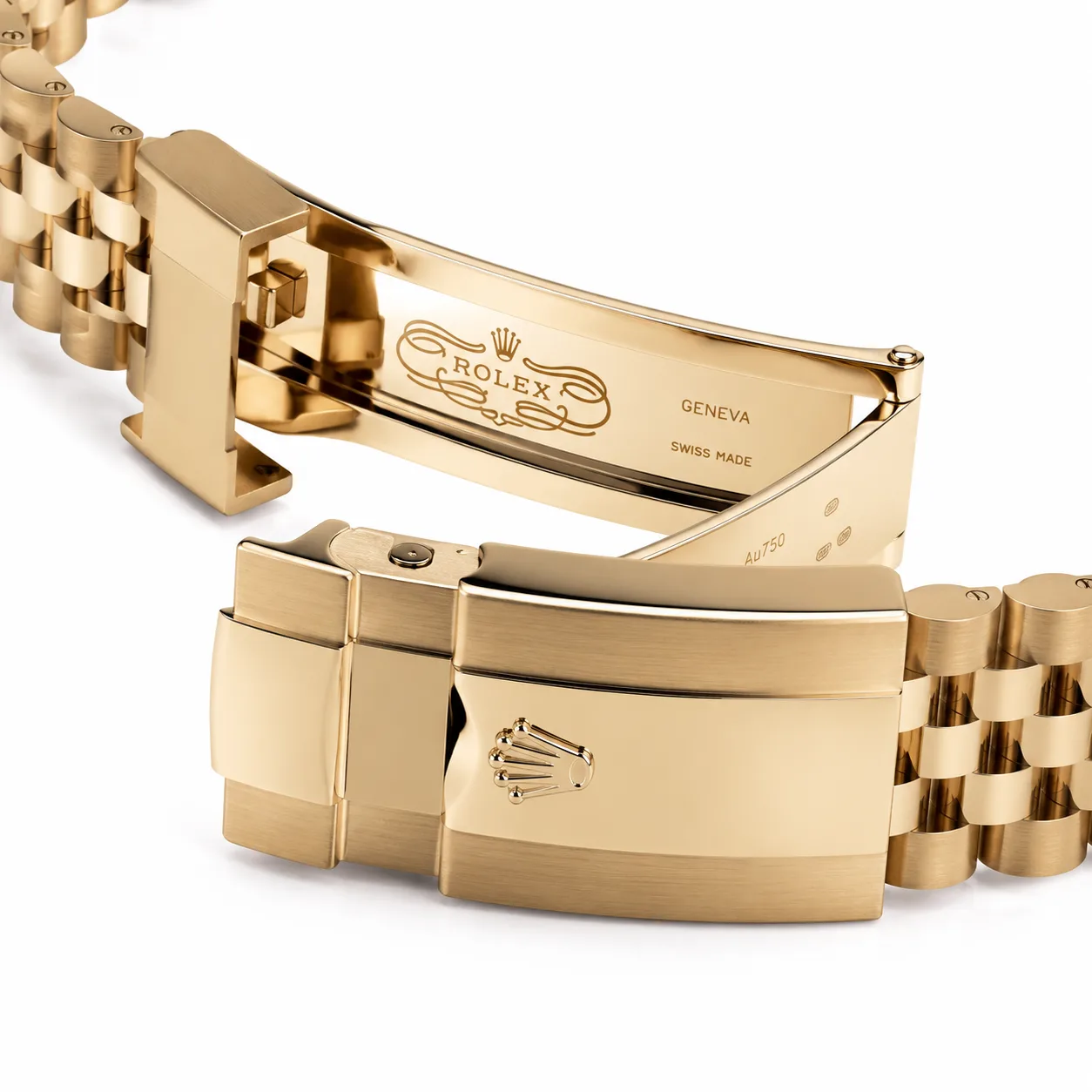 Rolex GMT-Master II M126718GRNR-0001 40mm Cal.3285 / Cerachrom 18K Yellow Gold AI 头图 3 - 表扣表链 [ai-shot:bracelet-clasp]