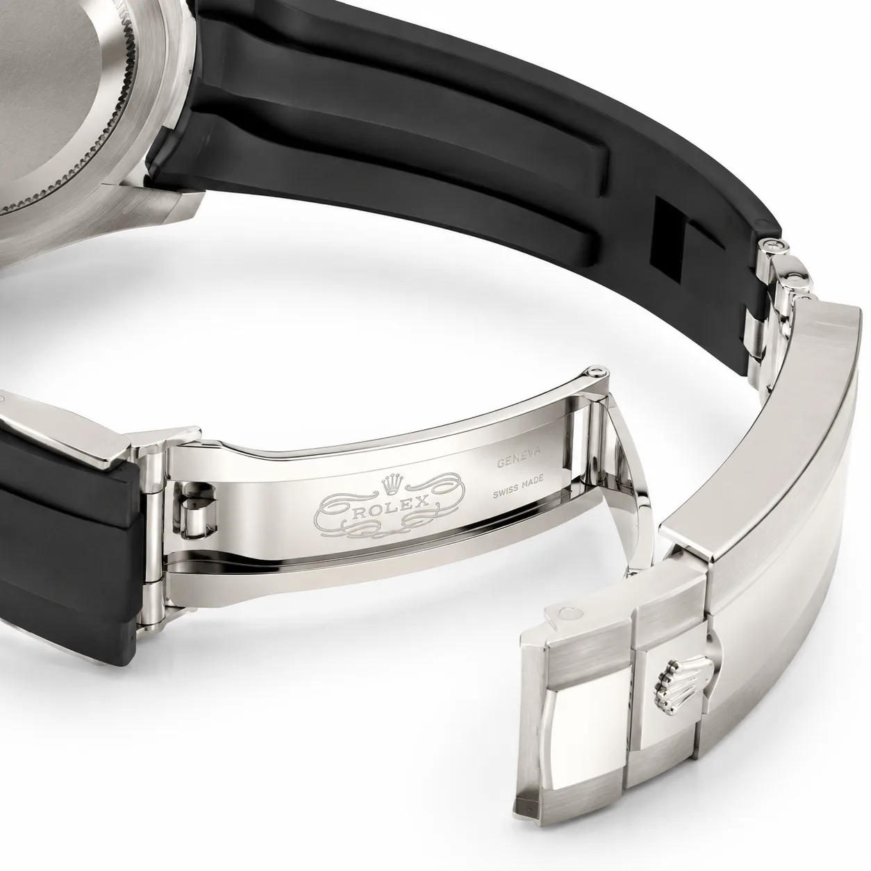 Rolex Yacht-Master m226659-0002 42mm Cal.3235 / Cerachrom 18K White Gold AI 头图 3 - 表扣表链 [ai-shot:bracelet-clasp]