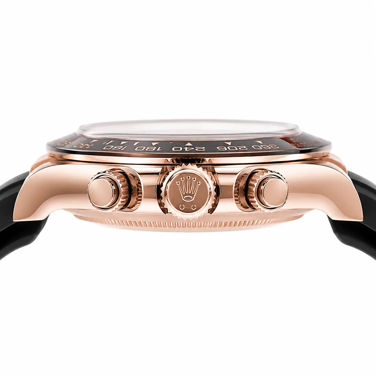 Rolex Cosmograph Daytona m126515LN-0008 40mm Cal.4131 / Cerachrom 18K Everose Gold AI 头图 2 - 侧面细节 [ai-shot:side-detail]