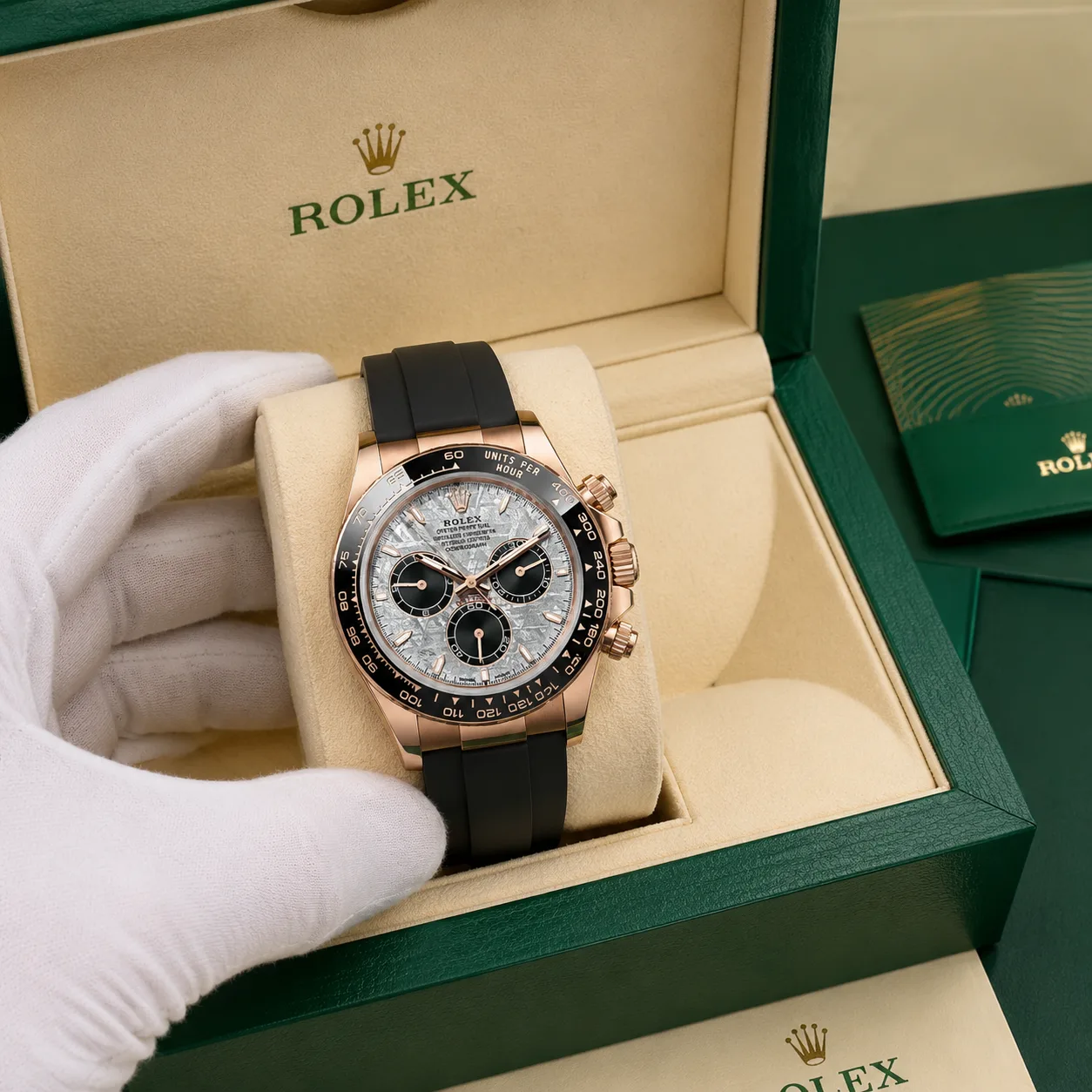Rolex Cosmograph Daytona m126515LN-0008 40mm Cal.4131 / Cerachrom 18K Everose Gold AI 头图 5 - 包装盒 [ai-shot:box-shot]
