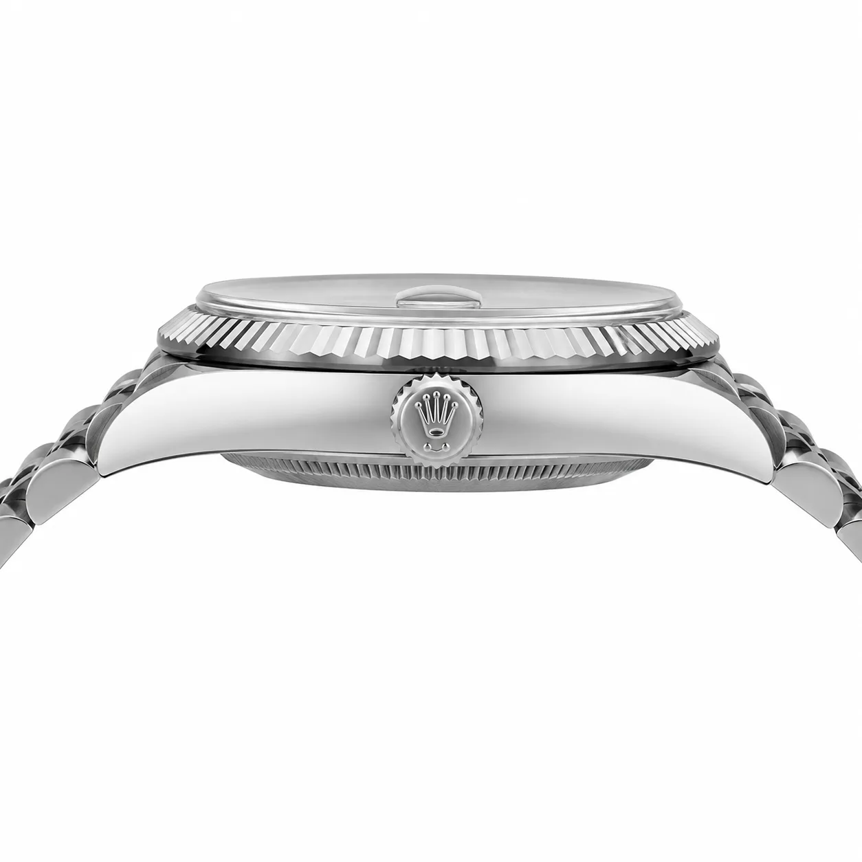 Rolex Datejust m126234-0015 36mm Cal.3235 / 18K 904L Stainless Steel and 18K White Gold AI 头图 2 - 侧面细节 [ai-shot:side-detail]