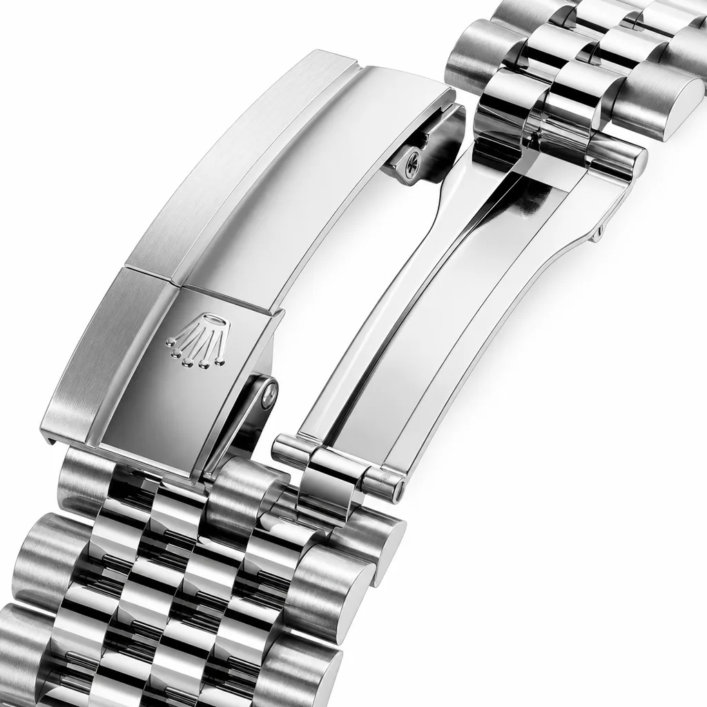 Rolex Datejust m126234-0015 36mm Cal.3235 / 18K 904L Stainless Steel and 18K White Gold AI 头图 3 - 表扣表链 [ai-shot:bracelet-clasp]