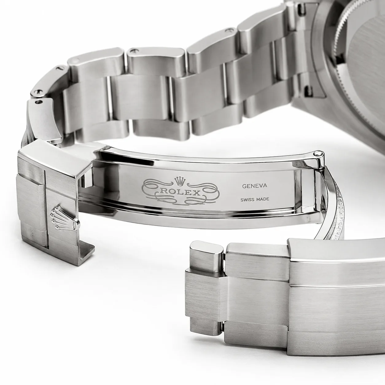 Rolex Explorer II M226570-0001 42mm Cal.3285 / 24 904L Stainless Steel AI 头图 3 - 表扣表链 [ai-shot:bracelet-clasp]