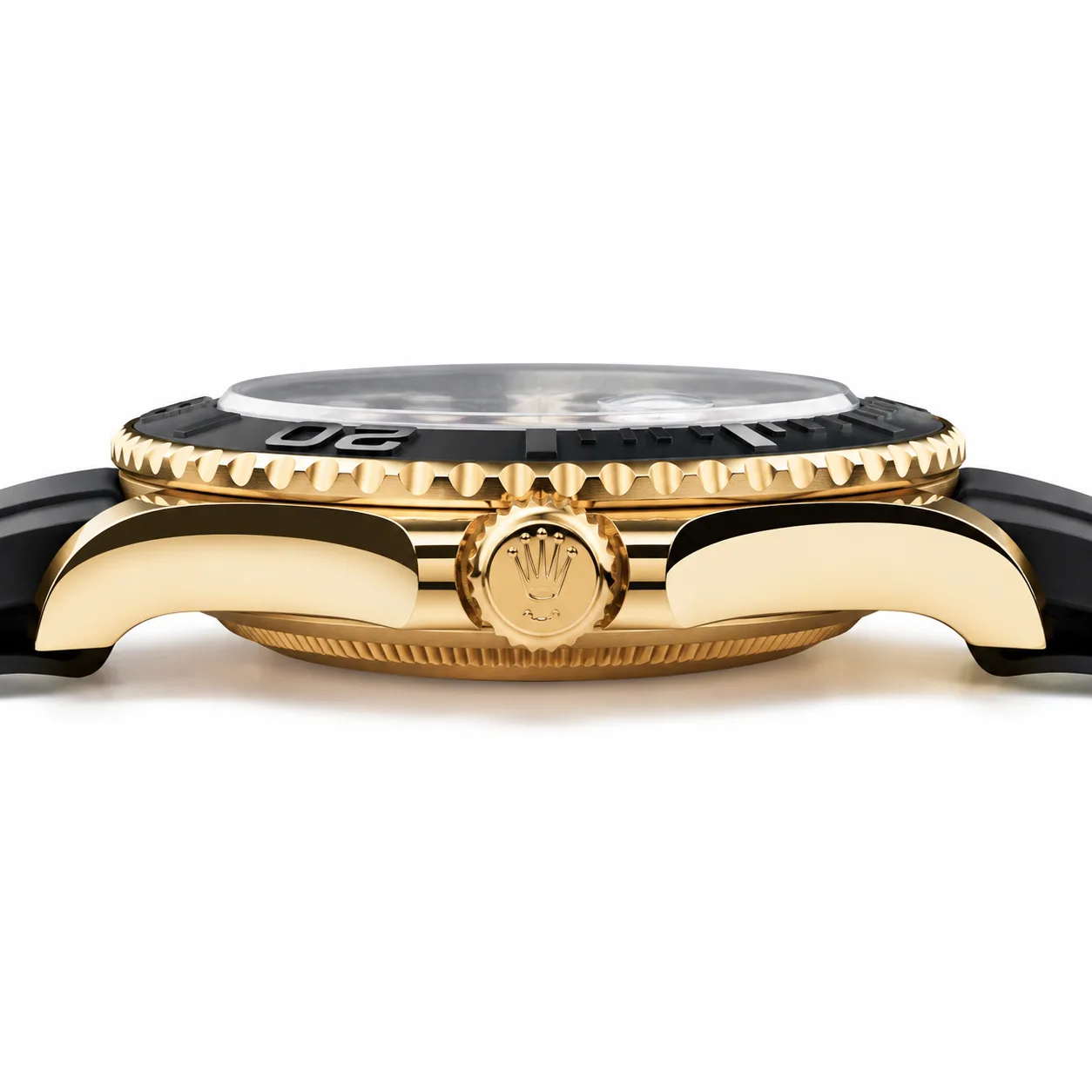 Rolex Yacht-Master M226658-0001 42mm Cal.3235 / Cerachrom 18K Yellow Gold AI 头图 2 - 侧面细节 [ai-shot:side-detail]