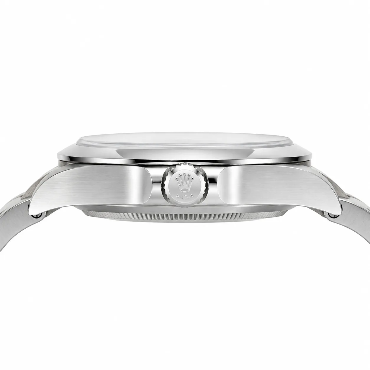 Rolex Air-King M126900-0001 40mm Cal.3230 904L Stainless Steel AI 头图 2 - 侧面细节 [ai-shot:side-detail]