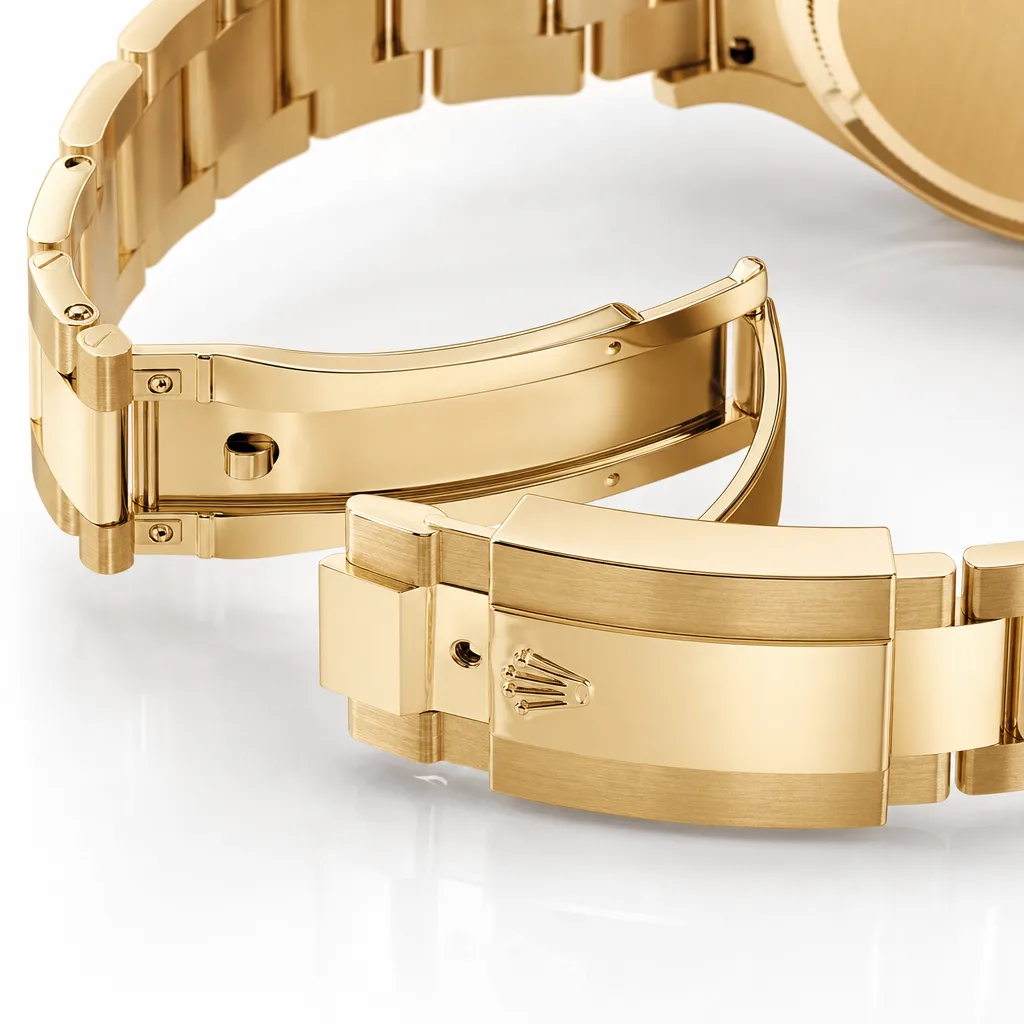 Rolex Cosmograph Daytona m126508-0003 40mm Cal.4131 / 18K 18K Yellow Gold AI 头图 3 - 表扣表链 [ai-shot:bracelet-clasp]