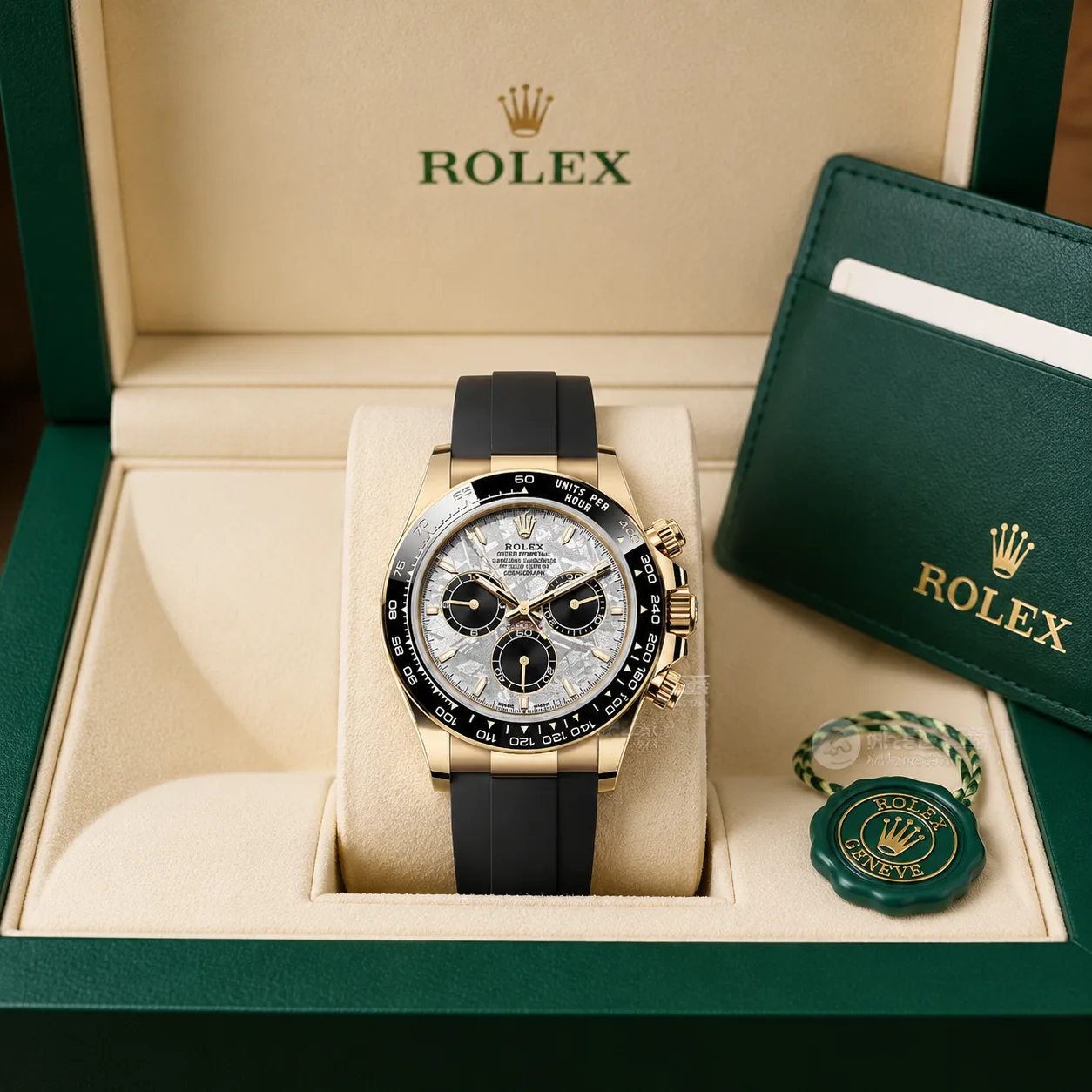 Rolex Cosmograph Daytona m126518LN-0016 40mm Cal.4131 / Cerachrom 18K Yellow Gold AI 头图 5 - 包装盒 [ai-shot:box-shot]