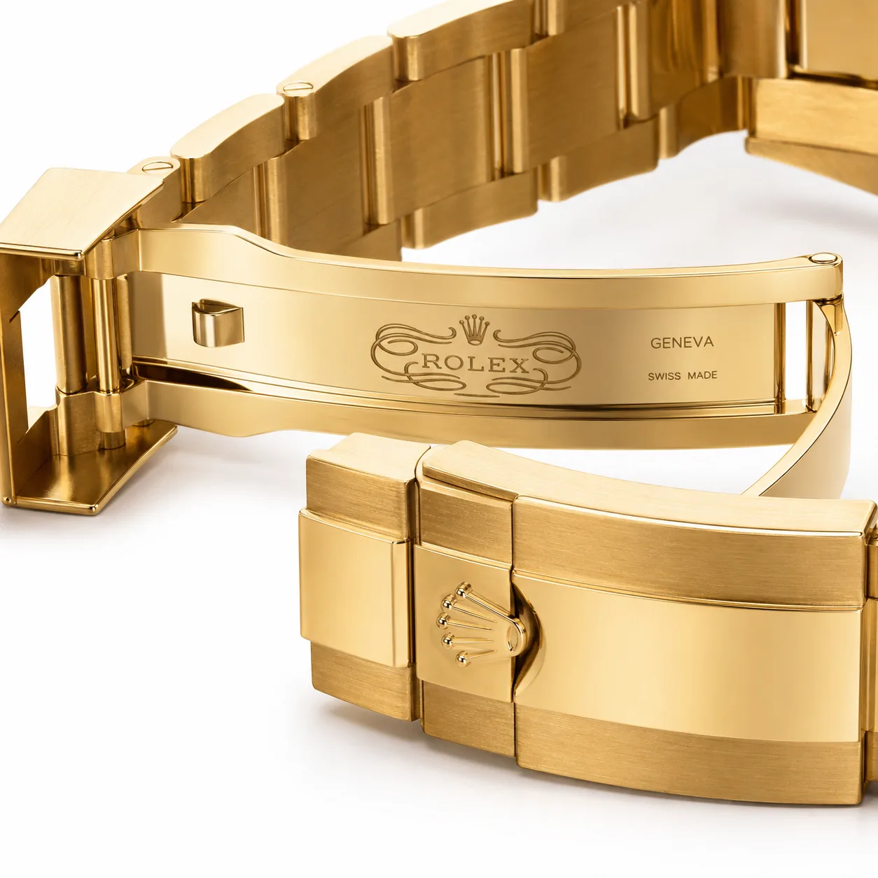 Rolex Submariner m126618ln-0002 41mm Cal.3235 / Cerachrom 18K Yellow Gold AI 头图 3 - 表扣表链 [ai-shot:bracelet-clasp]