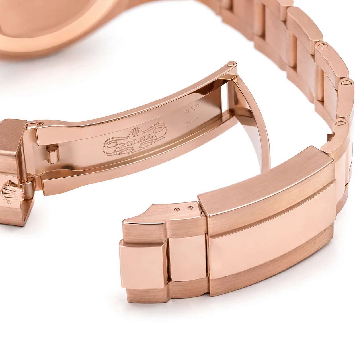 Rolex Cosmograph Daytona m126505-0003 40mm Cal.4131 / 18K 18K Everose Gold AI 头图 3 - 表扣表链 [ai-shot:bracelet-clasp]