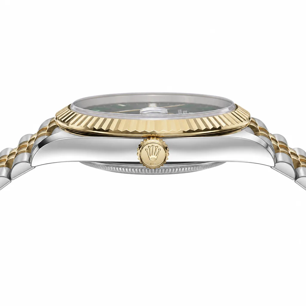 Rolex Datejust m126333-0020 41mm Cal.3235 / 18K 904L Stainless Steel and 18K Yellow Gold AI 头图 2 - 侧面细节 [ai-shot:side-detail]