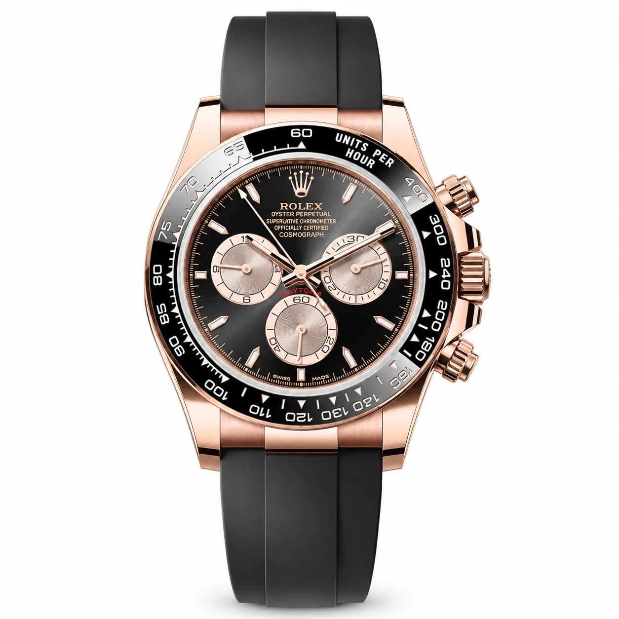 Rolex Cosmograph Daytona m126515ln-0002 40mm Cal.4131 / Cerachrom 18K Everose Gold AI 头图 1 - 白底全貌 [ai-shot:full-white]