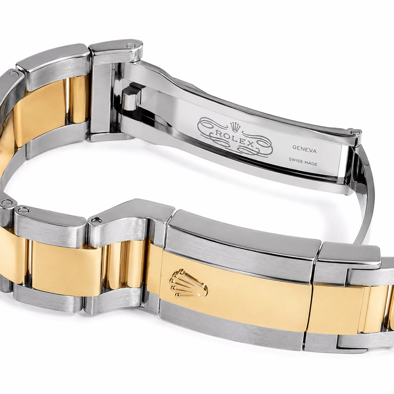 Rolex Cosmograph Daytona m126503-0004 40mm Cal.4131 904L Stainless Steel and 18K Yellow Gold AI 头图 3 - 表扣表链 [ai-shot:bracelet-clasp]