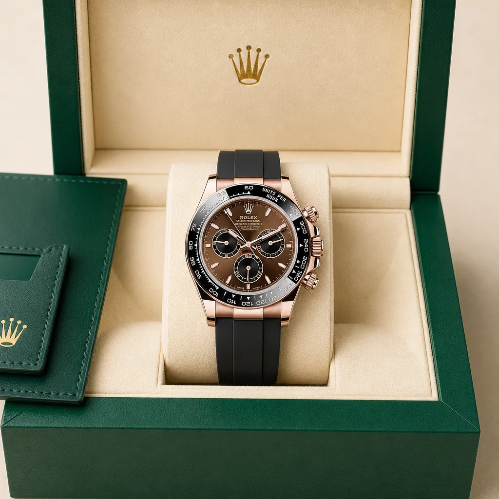 Rolex Cosmograph Daytona m126515LN-0010 40mm Cal.4131 / Cerachrom 18K Everose Gold AI 头图 5 - 包装盒 [ai-shot:box-shot]