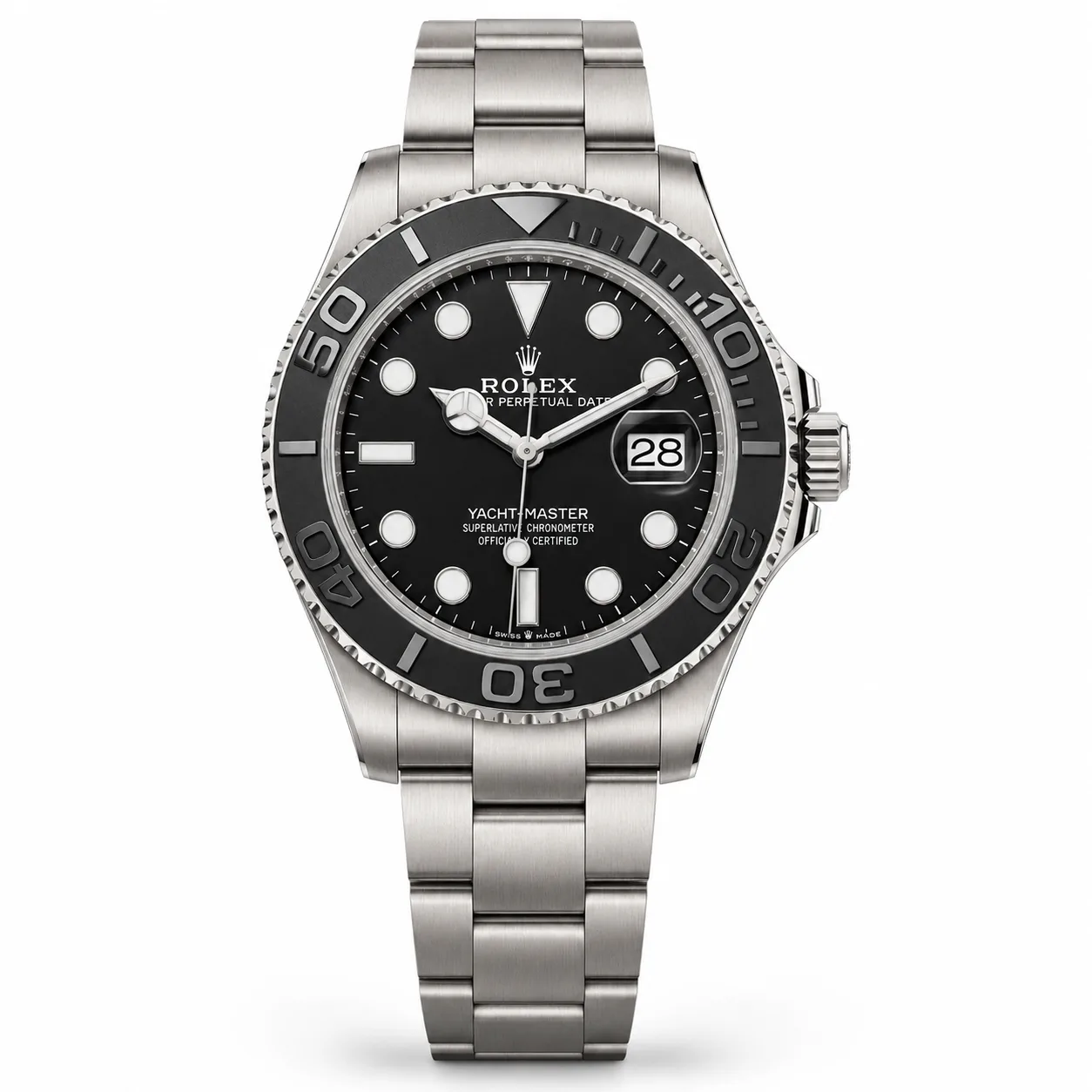 Rolex Yacht-Master m226627-0001 42mm Calibre 3235 Black / Matte Black Cerachrom Bezel RLX Titanium AI 头图 1 - 白底全貌 [ai-shot:full-white]