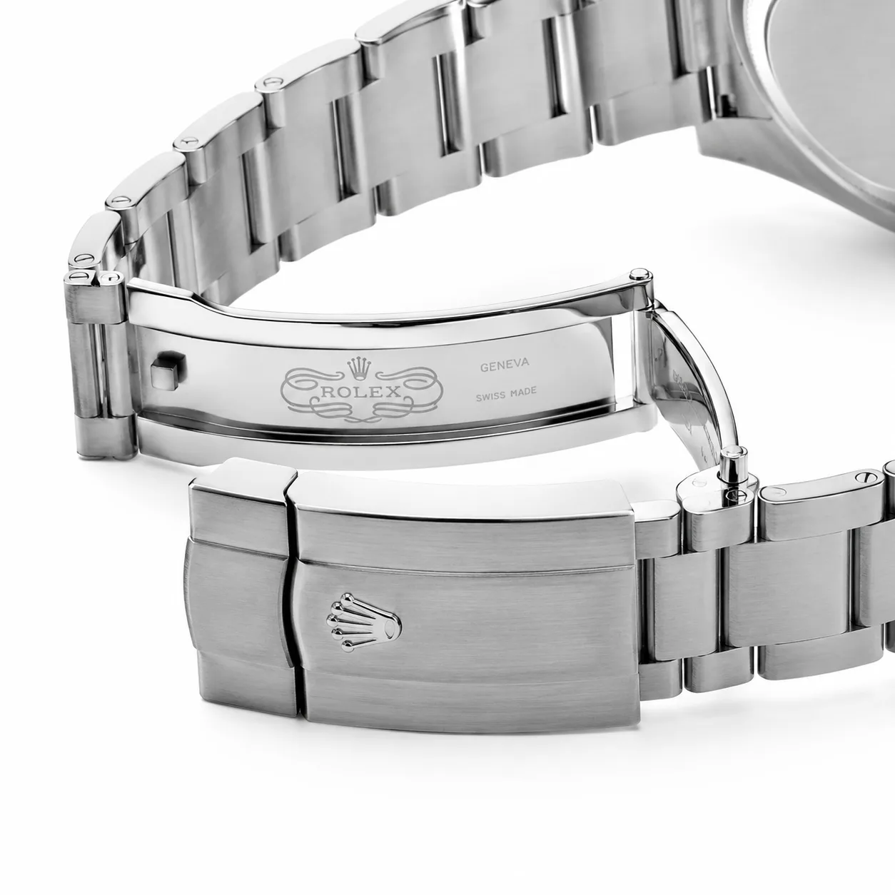 Rolex Oyster Perpetual m134300-0006 41mm Calibre 3230 Pistachio Green / Polished Oystersteel Dome Bezel 904L Stainless Steel AI 头图 3 - 表扣表链 [ai-shot:bracelet-clasp]