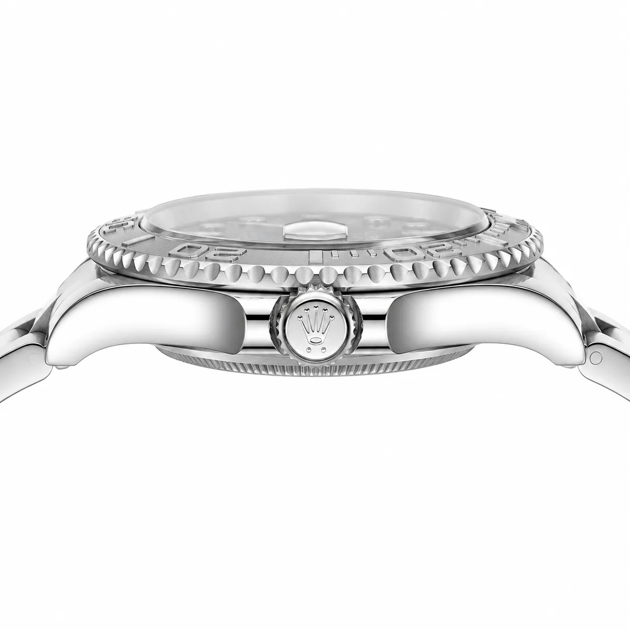 Rolex Yacht-Master m268622-0002 37mm Calibre 2236 Slate Grey / Platinum Bezel 950 Platinum AI 头图 2 - 侧面细节 [ai-shot:side-detail]