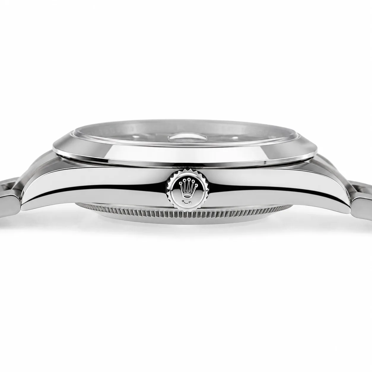 Rolex Datejust m126300-0011 41mm Calibre 3235 Black (Stick hour markers) / Polished Oystersteel Bezel 904L Stainless Steel AI 头图 2 - 侧面细节 [ai-shot:side-detail]