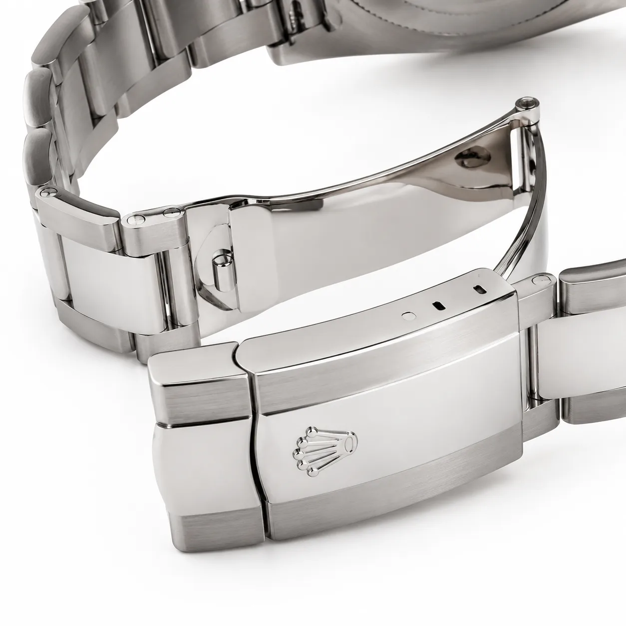 Rolex Datejust m126300-0011 41mm Calibre 3235 Black (Stick hour markers) / Polished Oystersteel Bezel 904L Stainless Steel AI 头图 3 - 表扣表链 [ai-shot:bracelet-clasp]