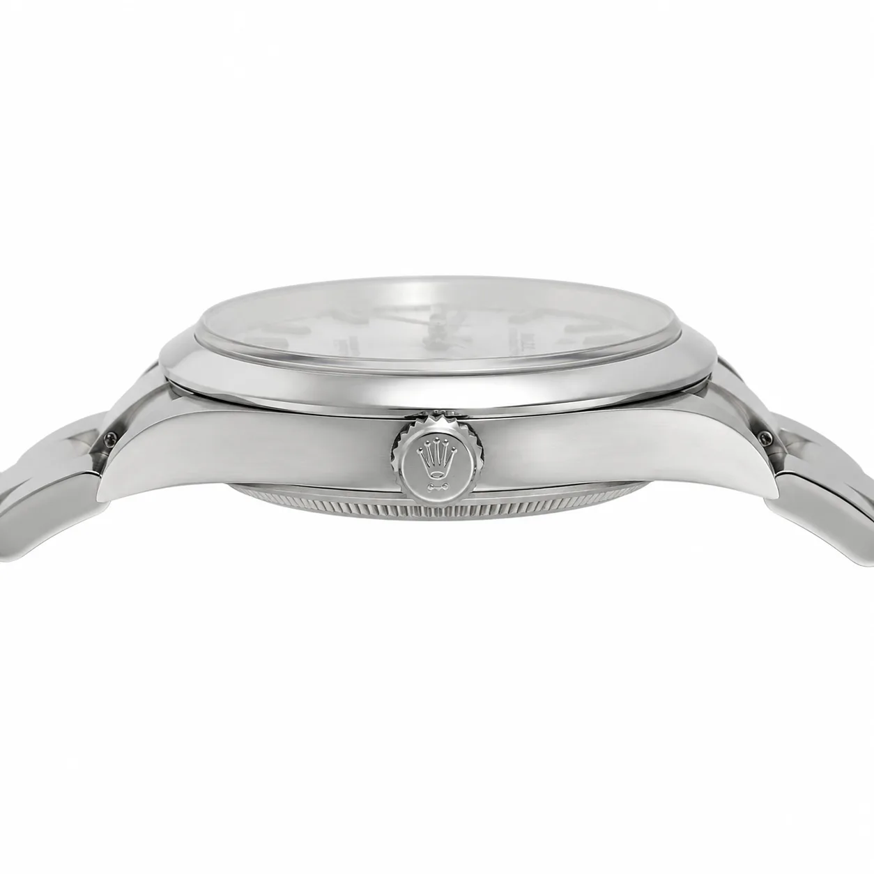 Rolex Oyster Perpetual M124300-0001 Cal.3230 AI 头图 2 - 侧面细节 [ai-shot:side-detail]