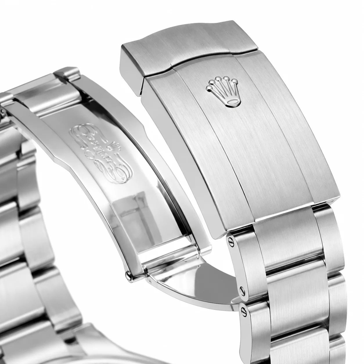 Rolex Oyster Perpetual m134300-0008 41mm Calibre 3230 Turquoise Blue / Smooth Bezel 904L Stainless Steel AI 头图 3 - 表扣表链 [ai-shot:bracelet-clasp]