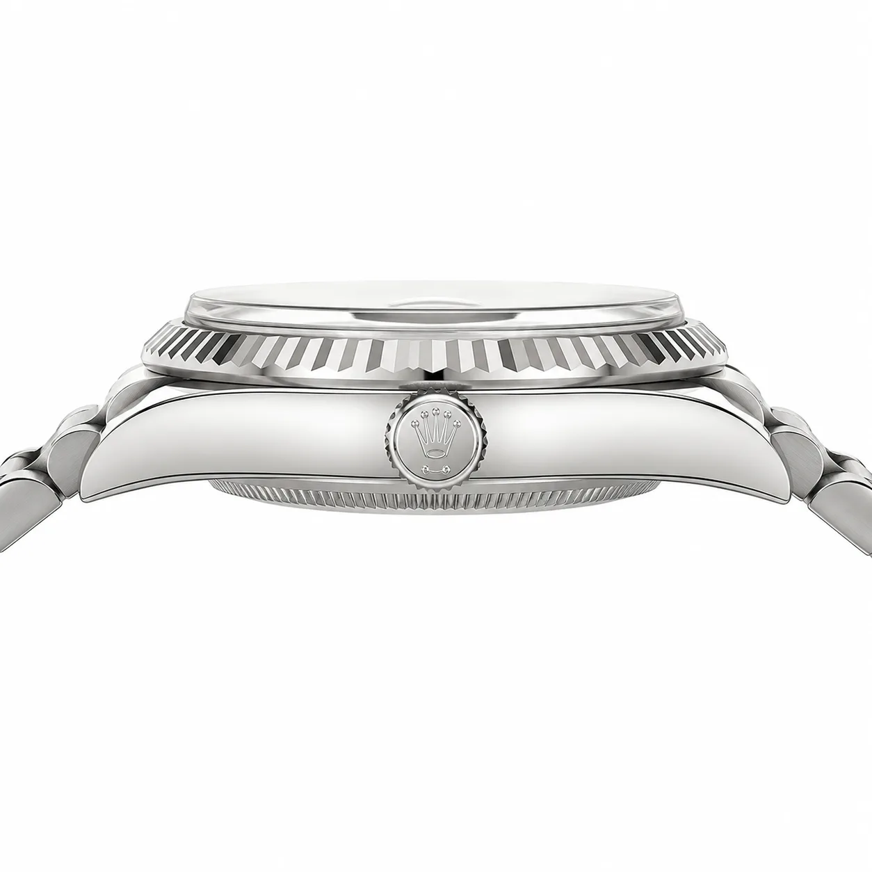 Rolex Datejust m228239-0005 28mm Calibre 2236 Meteorite / Diamond-Set Bezel 18K White Gold AI 头图 2 - 侧面细节 [ai-shot:side-detail]