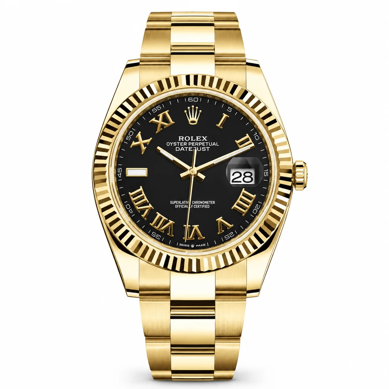 Rolex GMT-Master II m126718ln-0005 40mm Calibre 3285 Black / Black Cerachrom Bezel 18K Yellow Gold AI 头图 1 - 白底全貌 [ai-shot:full-white]