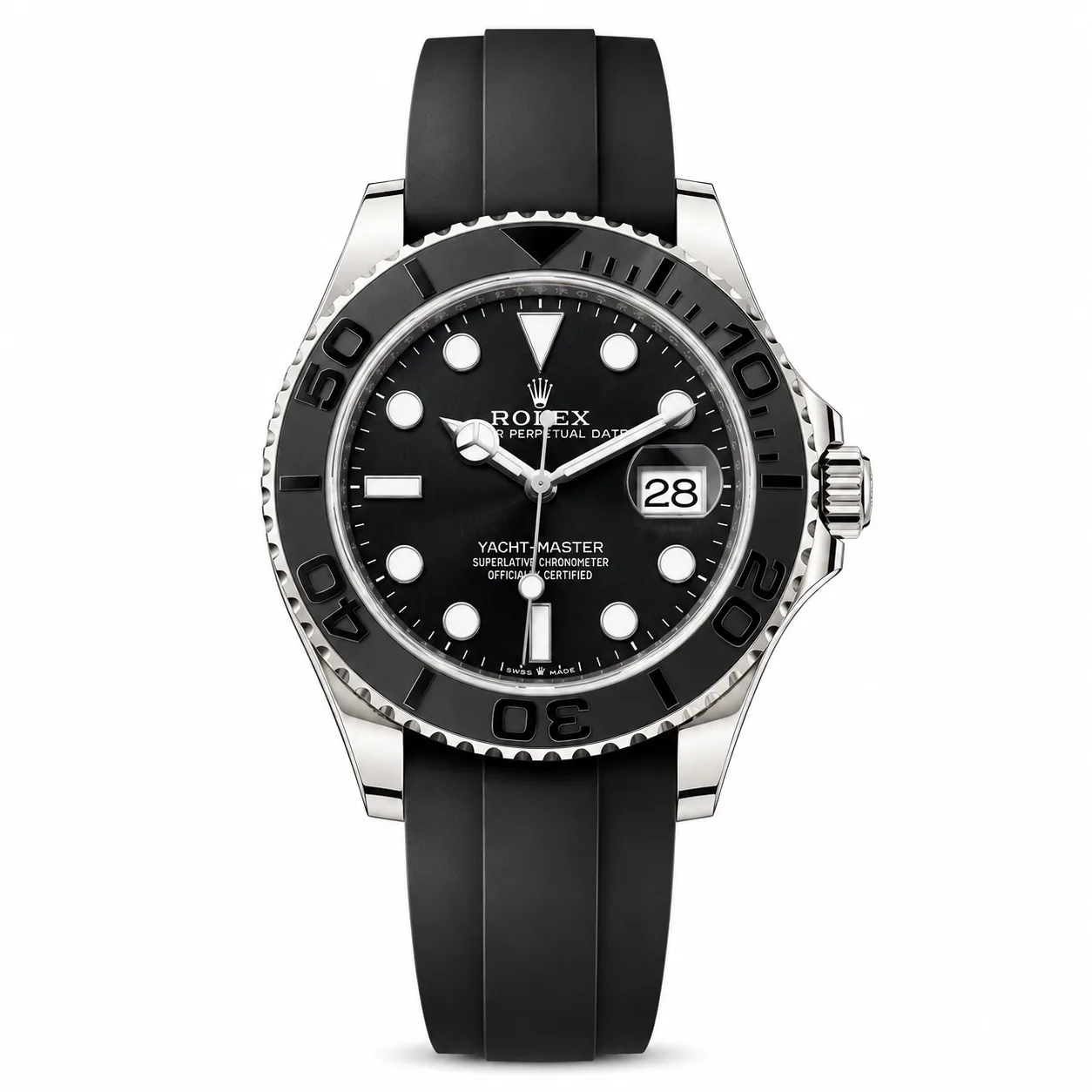 Rolex Yacht-Master m226659-0004 42mm Cal.3235 18K White Gold AI 头图 1 - 白底全貌 [ai-shot:full-white]
