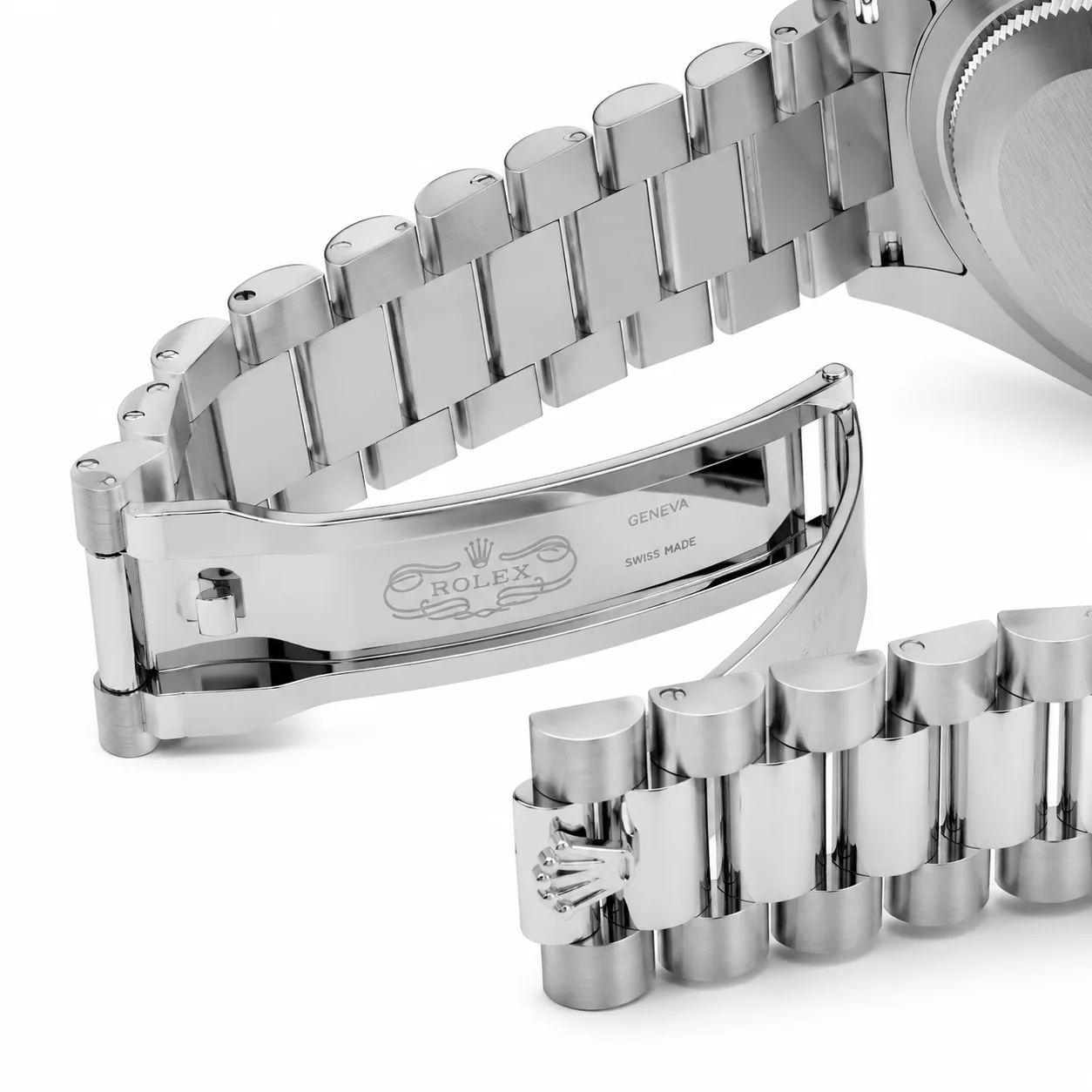 Rolex Day-Date m228236-0018 40mm Calibre 3255 950 Platinum AI 头图 3 - 表扣表链 [ai-shot:bracelet-clasp]