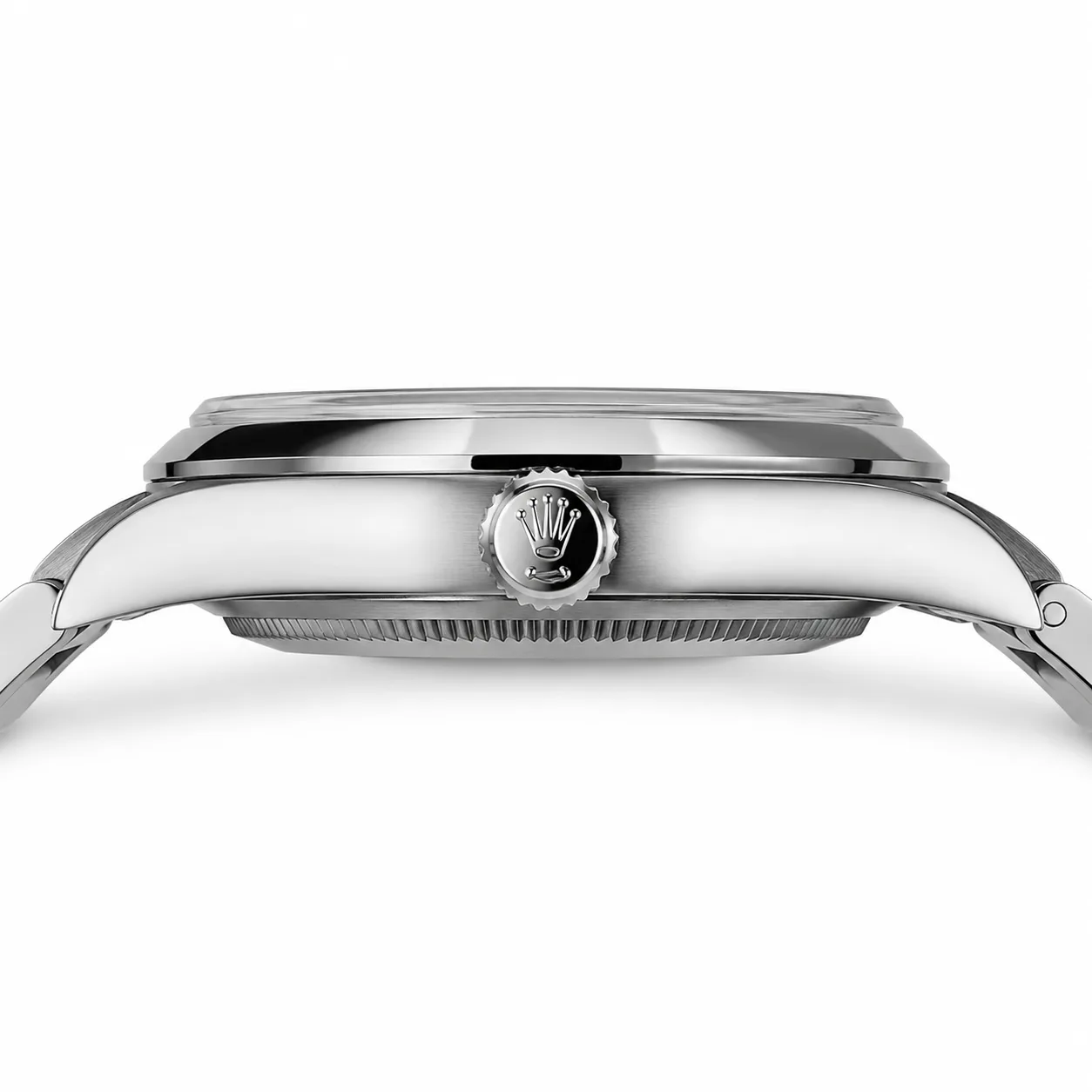 Rolex Oyster Perpetual m134300-0001 41mm Calibre 3230 904L Stainless Steel AI 头图 2 - 侧面细节 [ai-shot:side-detail]