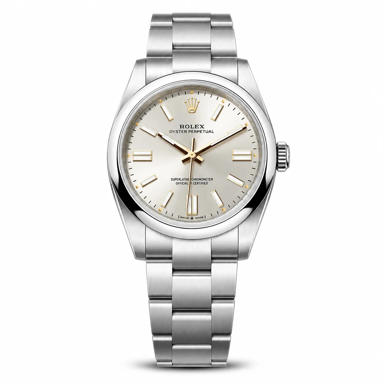 Rolex Oyster Perpetual m134300-0001 41mm Calibre 3230 904L Stainless Steel AI 头图 1 - 白底全貌 [ai-shot:full-white]