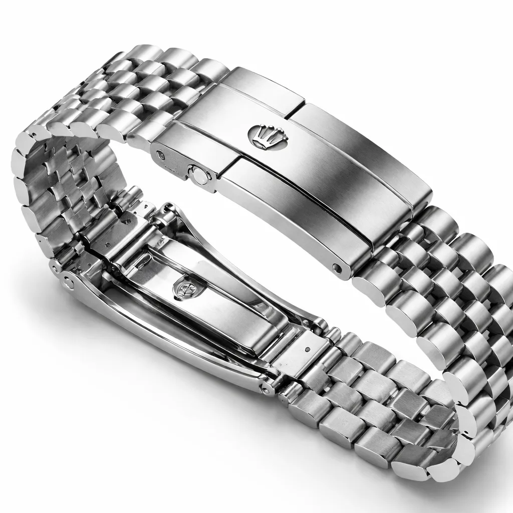 Rolex Datejust m126234-0037 36mm Calibre 3235 Blue / Fluted Bezel 904L Stainless Steel and 18K White Gold AI 头图 3 - 表扣表链 [ai-shot:bracelet-clasp]