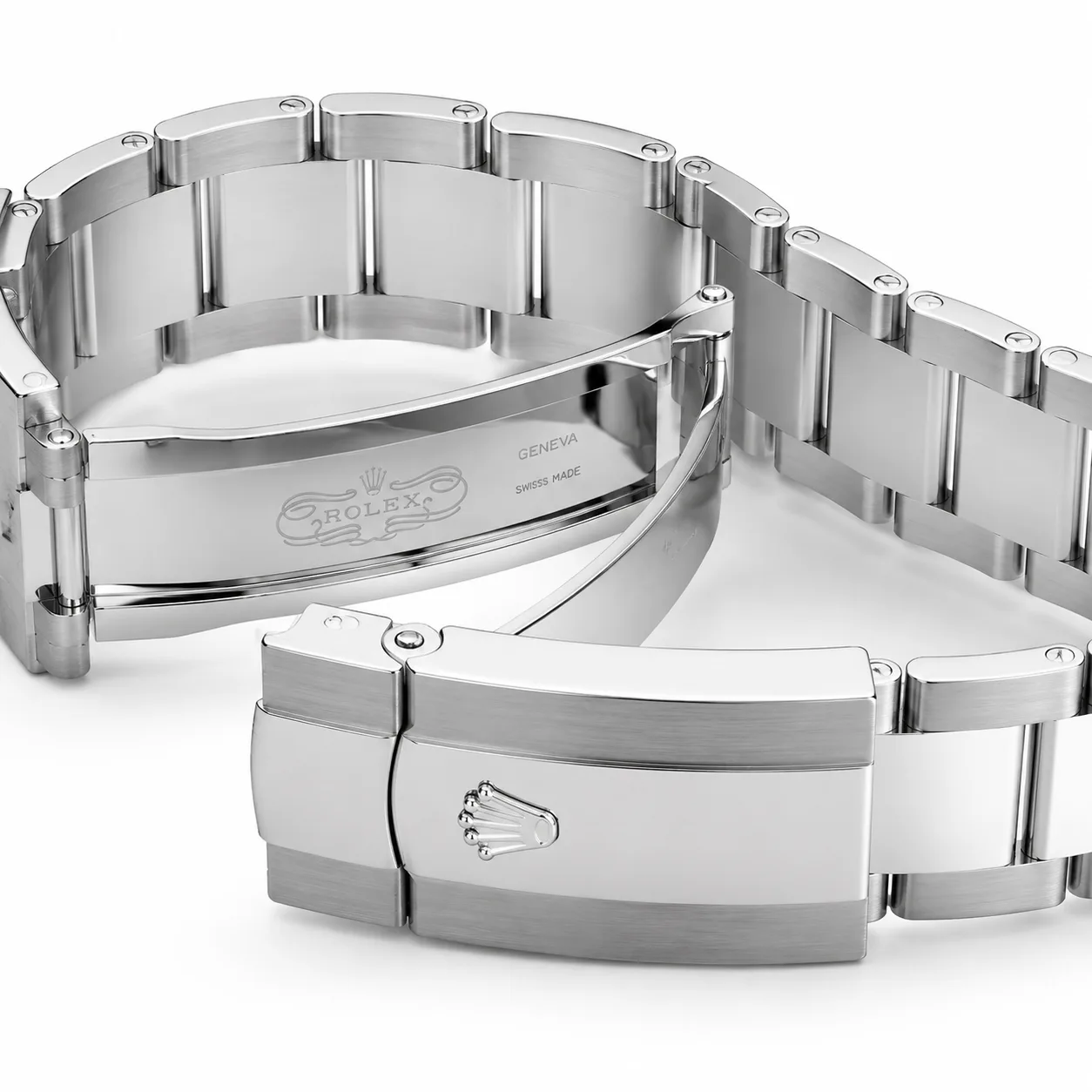 Rolex Datejust m126334-0015 41mm Calibre 3235 Blue / Fluted Bezel 904L Stainless Steel and 18K White Gold AI 头图 3 - 表扣表链 [ai-shot:bracelet-clasp]