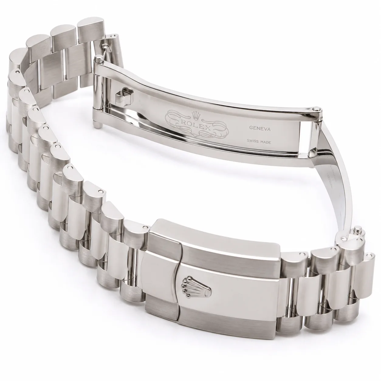 Rolex Day-Date M228239-0033 Cal.3255 Green Dial Fluted Bezel AI 头图 3 - 表扣表链 [ai-shot:bracelet-clasp]