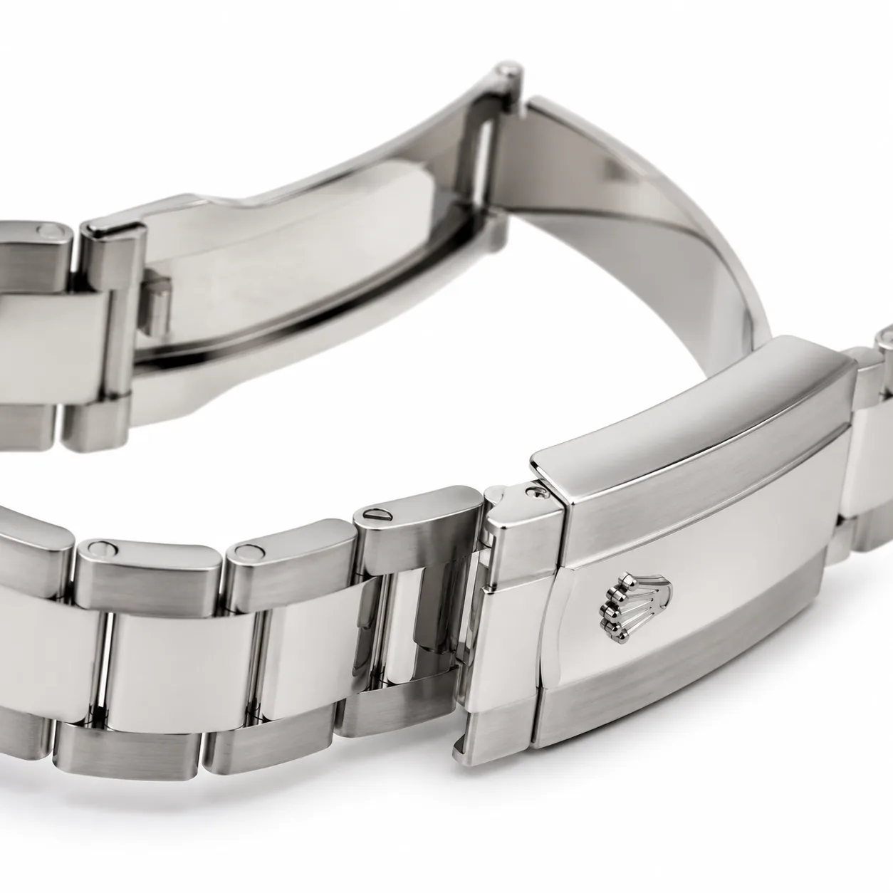 Rolex Sky-Dweller m336934-0005 42mm Calibre 9002 Silver / Fluted Bezel 18K White Gold AI 头图 3 - 表扣表链 [ai-shot:bracelet-clasp]