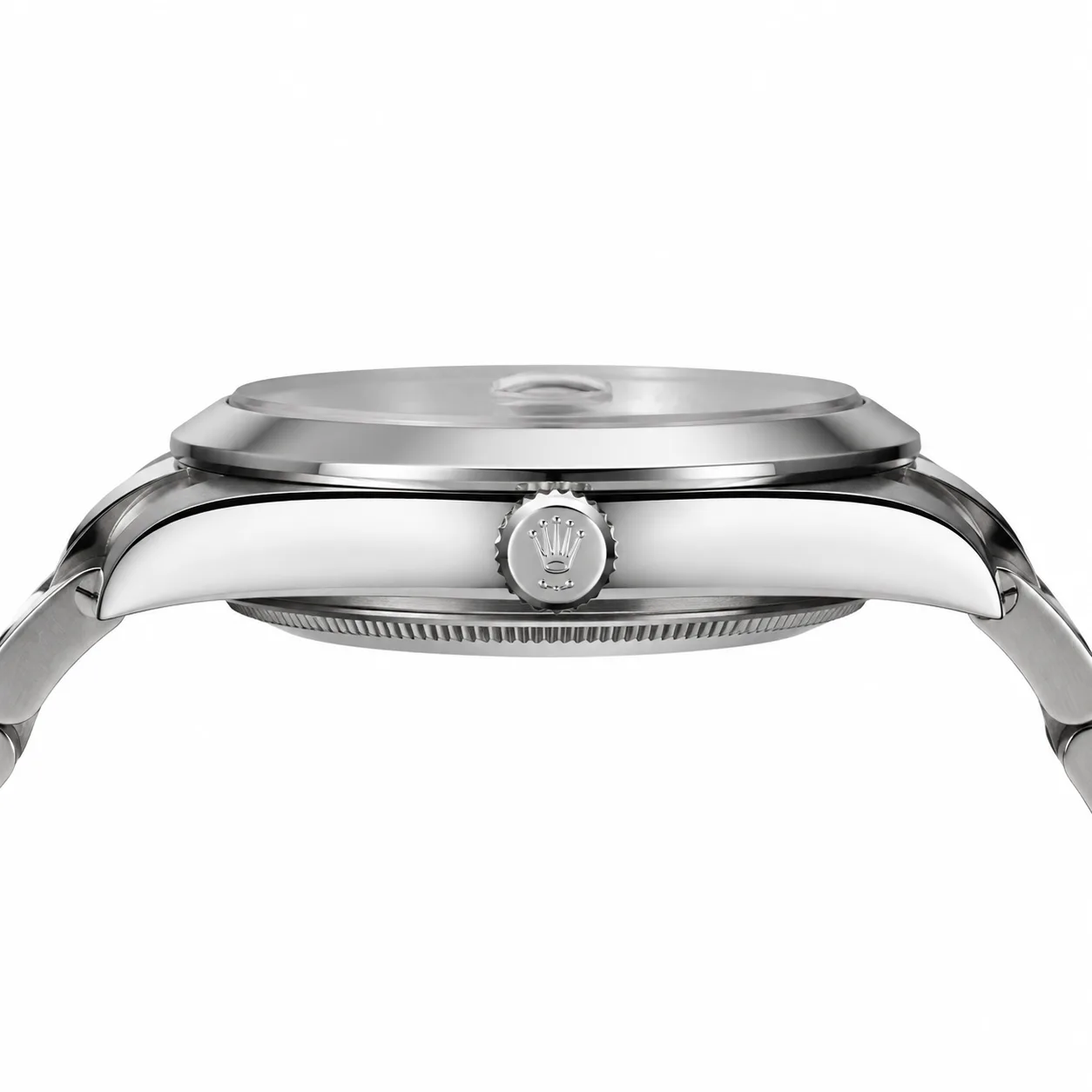Rolex Datejust m126300-0005 41mm Calibre 3235 Red Grape / Smooth Bezel 904L Stainless Steel AI 头图 2 - 侧面细节 [ai-shot:side-detail]