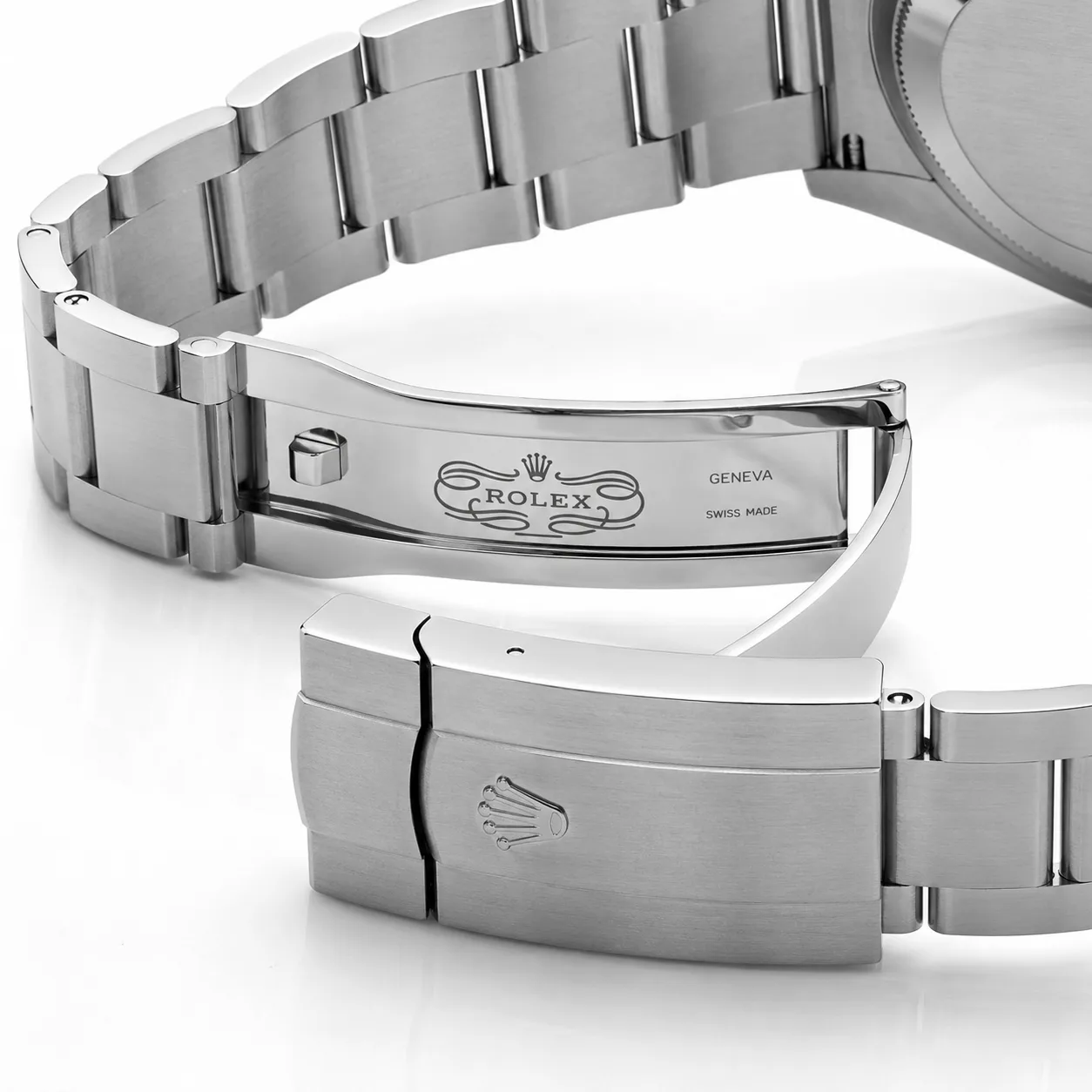 Rolex Oyster Perpetual m126000-0002 36mm Black Dial Smooth Bezel AI 头图 3 - 表扣表链 [ai-shot:bracelet-clasp]