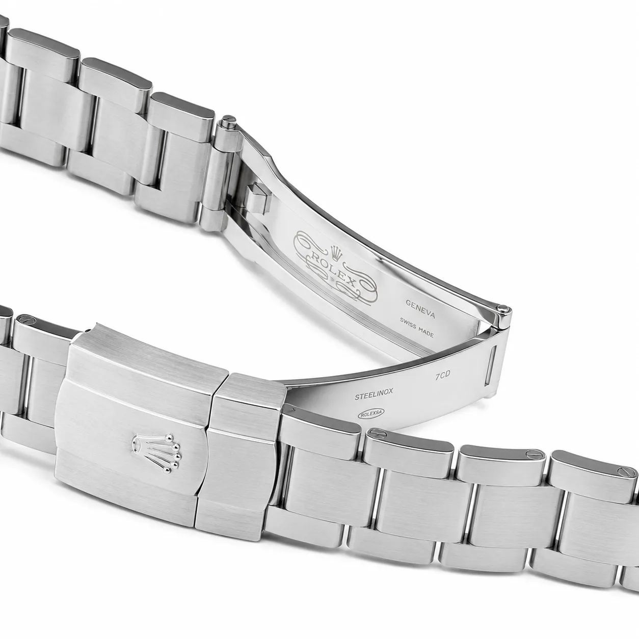 Rolex Oyster Perpetual m126000-0008 36mm Coral Red Dial Smooth Bezel AI 头图 3 - 表扣表链 [ai-shot:bracelet-clasp]