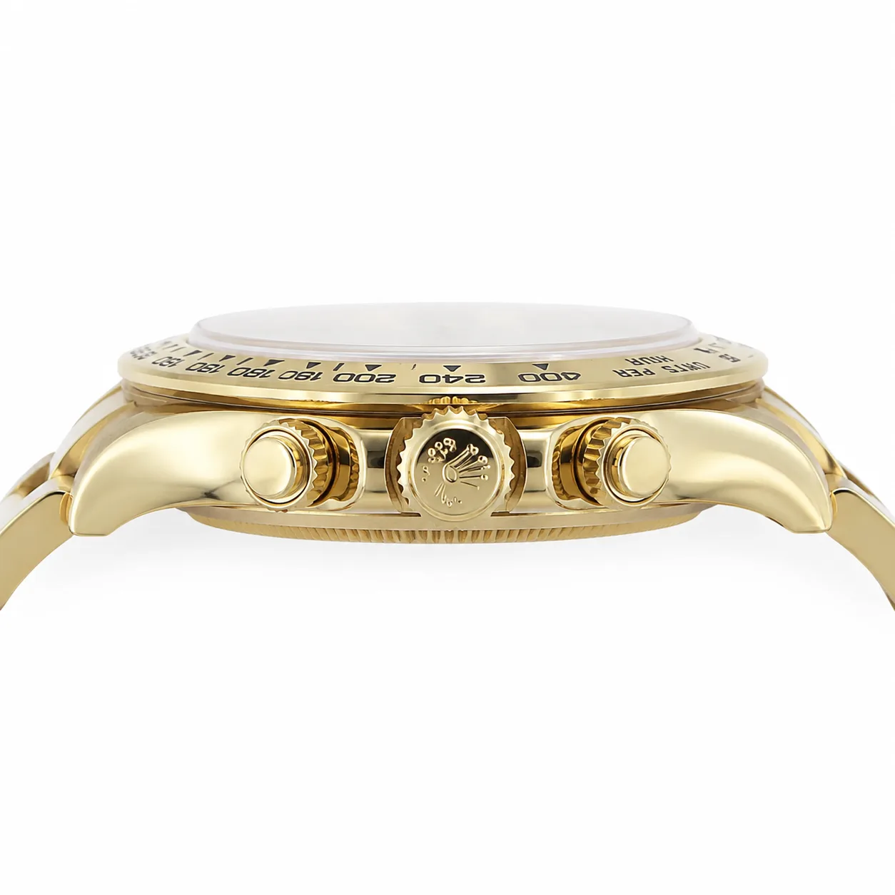 Rolex Cosmograph Daytona 126508-0001 Cal.4131 White Dial Two Tone AI 头图 2 - 侧面细节 [ai-shot:side-detail]