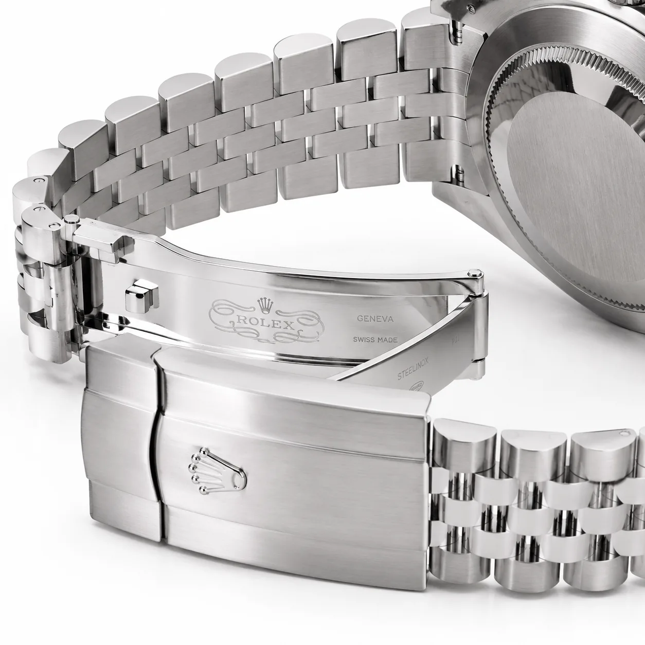 Rolex Oyster Perpetual m126300-0014 41mm Green Dial Smooth Bezel AI 头图 3 - 表扣表链 [ai-shot:bracelet-clasp]