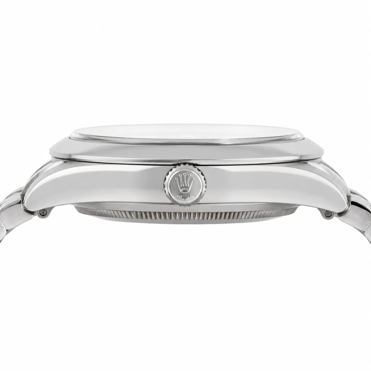 Rolex Oyster Perpetual m126300-0012 41mm Blue Dial Smooth Bezel AI 头图 2 - 侧面细节 [ai-shot:side-detail]