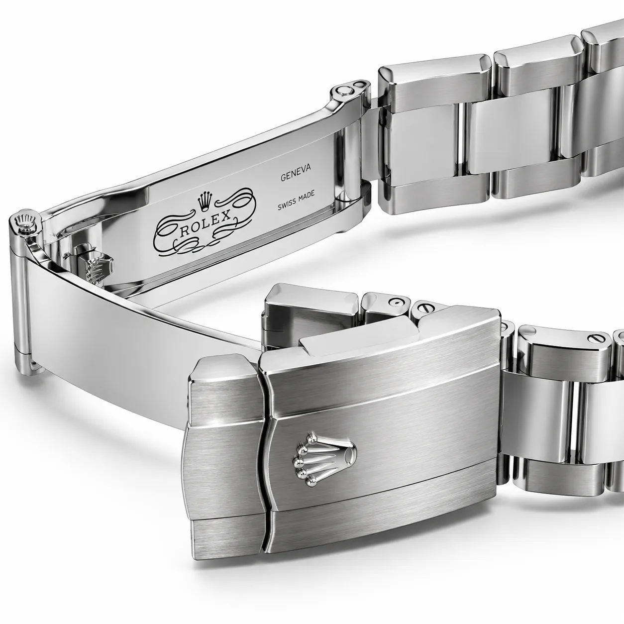 Rolex Oyster Perpetual m126300-0007 41mm Silver Dial Smooth Bezel AI 头图 3 - 表扣表链 [ai-shot:bracelet-clasp]