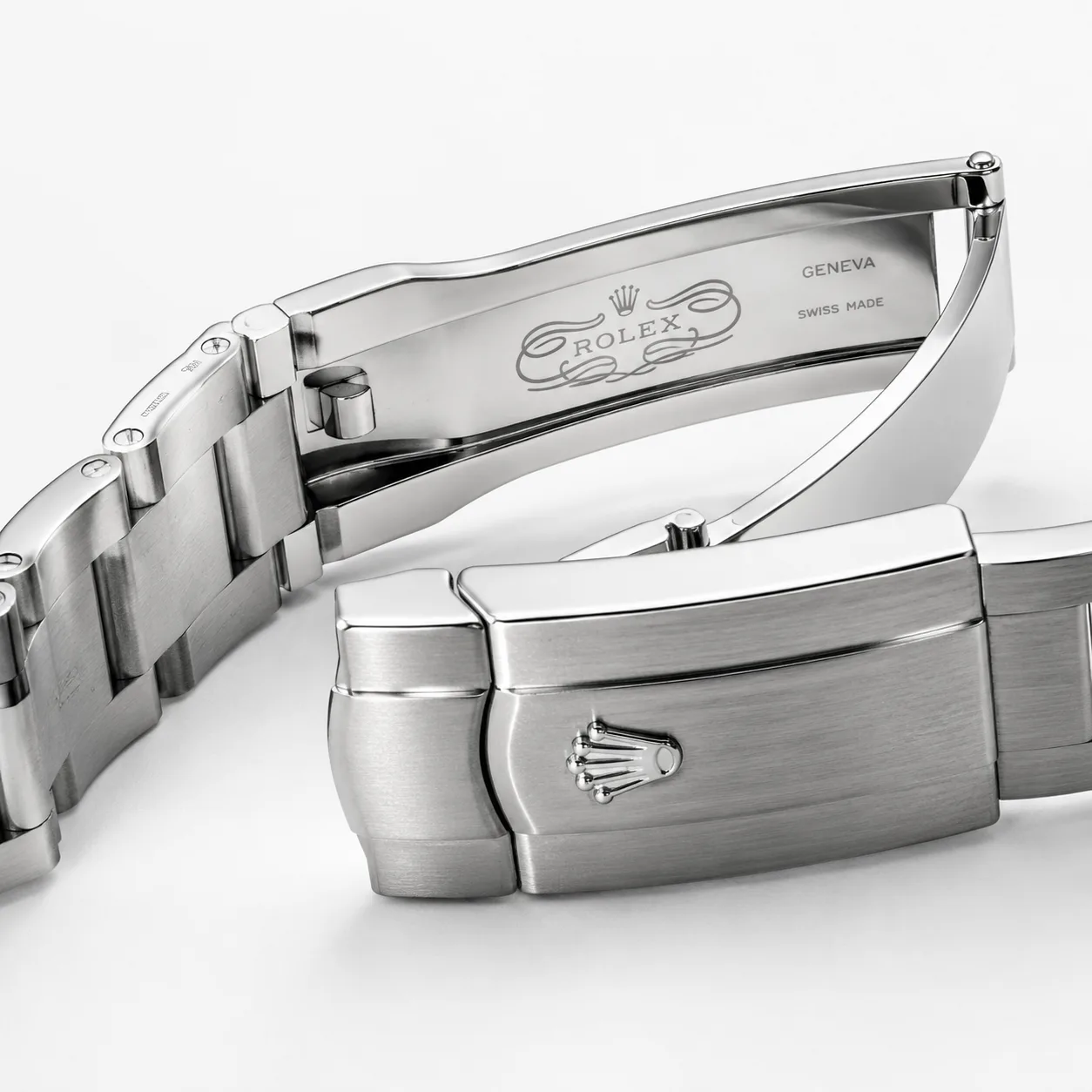 Rolex Oyster Perpetual m126000-0001 36mm Silver Dial Smooth Bezel AI 头图 3 - 表扣表链 [ai-shot:bracelet-clasp]