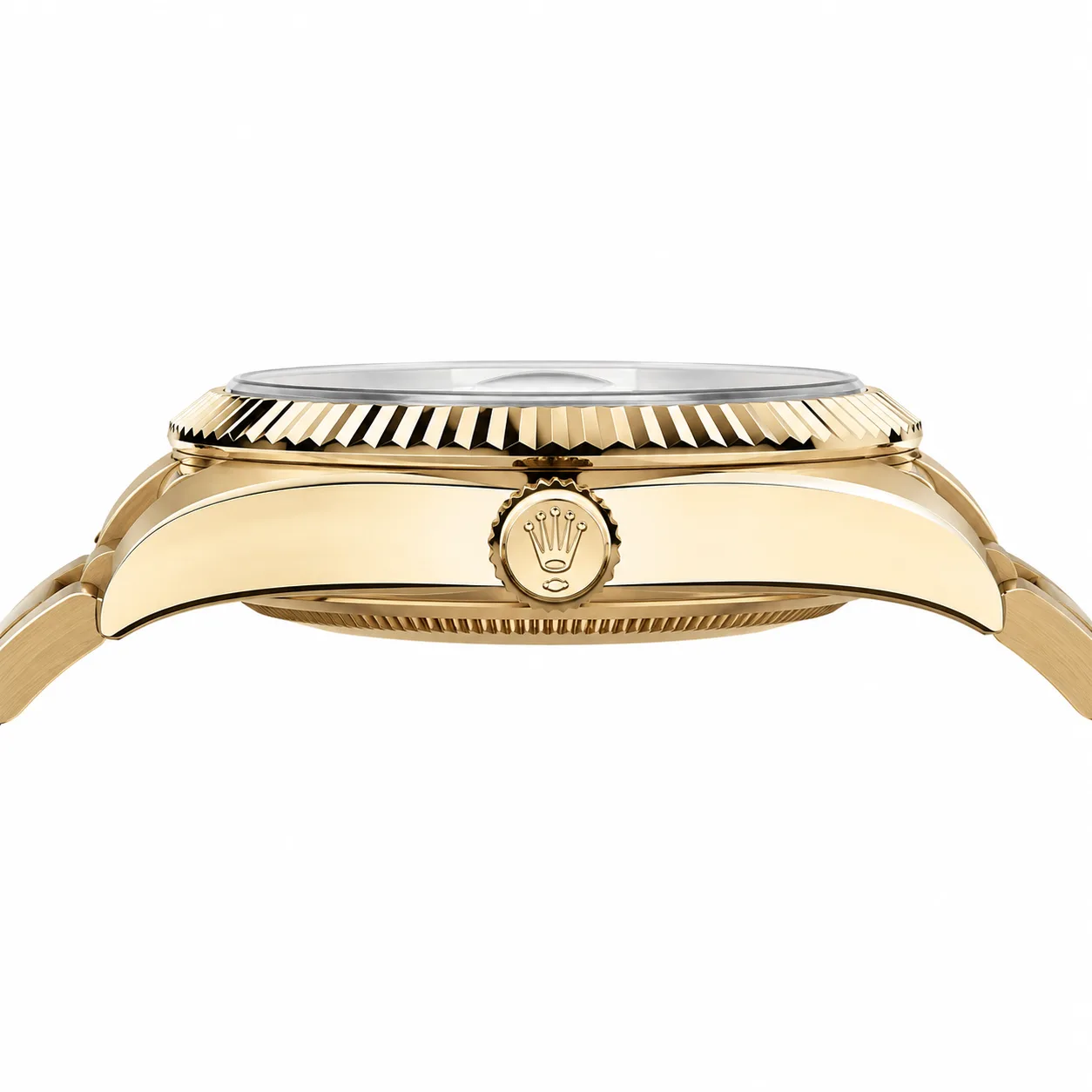 Rolex Sky-Dweller m336938-0007 42mm Calibre 9002 Meteorite / Diamond-Set Bezel 18K Yellow Gold AI 头图 2 - 侧面细节 [ai-shot:side-detail]