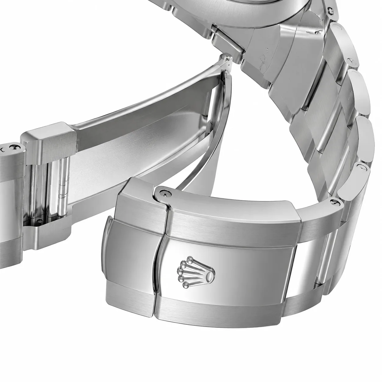 Rolex Datejust m126300-0023 41mm Calibre 3235 White / Smooth Bezel 904L Stainless Steel AI 头图 3 - 表扣表链 [ai-shot:bracelet-clasp]