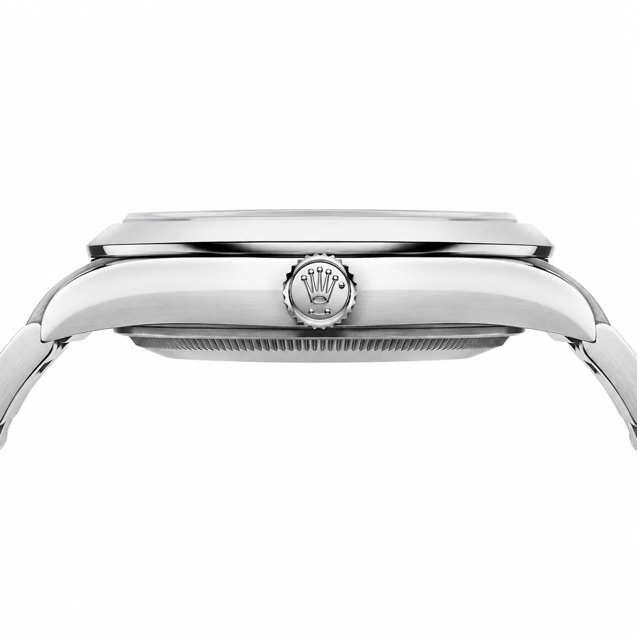 Rolex Datejust m126300-0023 41mm Calibre 3235 White / Smooth Bezel 904L Stainless Steel AI 头图 2 - 侧面细节 [ai-shot:side-detail]