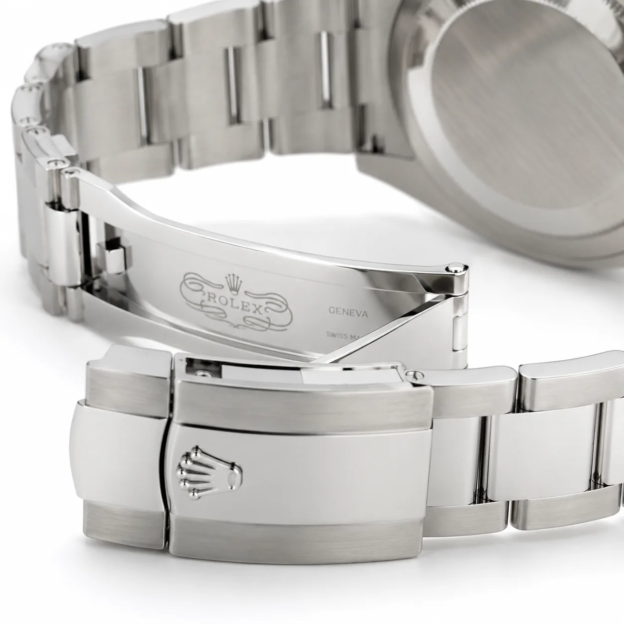 Rolex Datejust m126334-0025 41mm Blue Dial Fluted Bezel 904L Stainless Steel and 18K White Gold AI 头图 3 - 表扣表链 [ai-shot:bracelet-clasp]