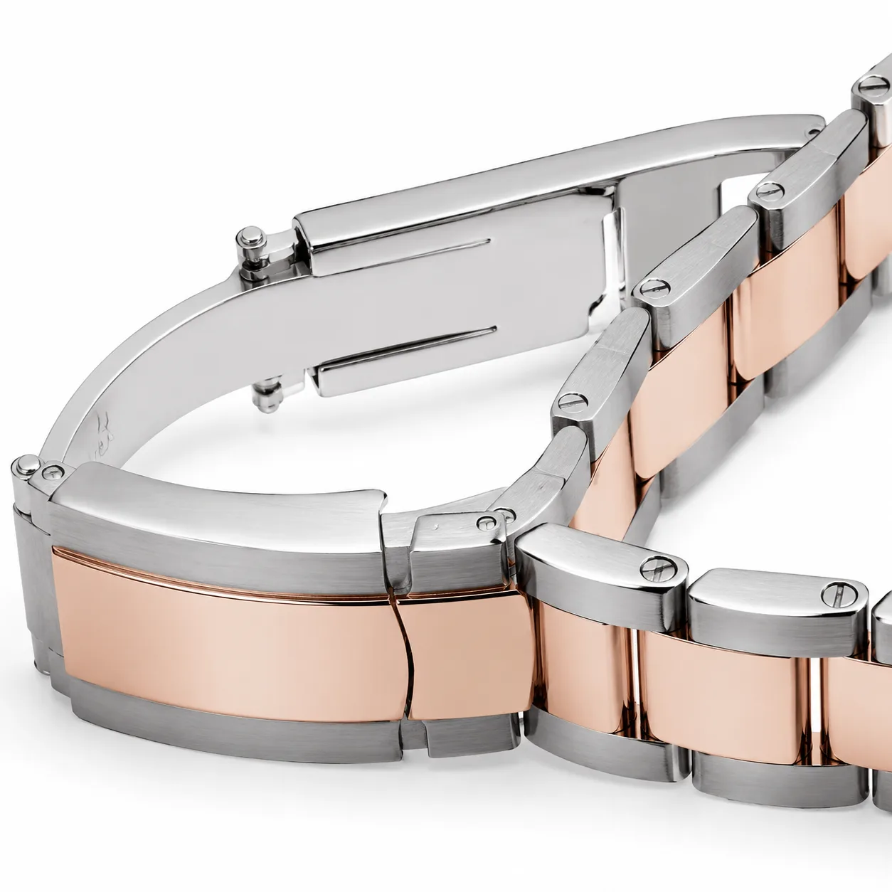 Rolex Yacht-Master m268621-0004 37mm Calibre 2236 Pink / Fluted Bezel 904L Stainless Steel and 18K Everose Gold AI 头图 3 - 表扣表链 [ai-shot:bracelet-clasp]