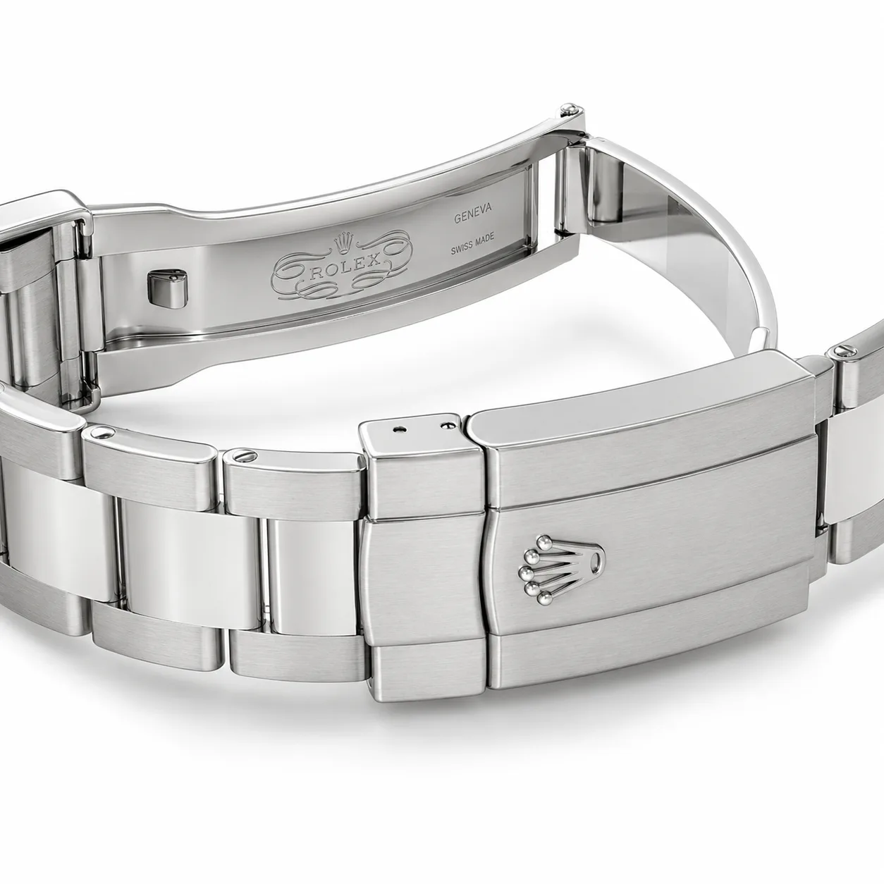 Rolex Oyster Perpetual m126200-0006 36mm Turquoise Blue Dial Smooth Bezel AI 头图 3 - 表扣表链 [ai-shot:bracelet-clasp]