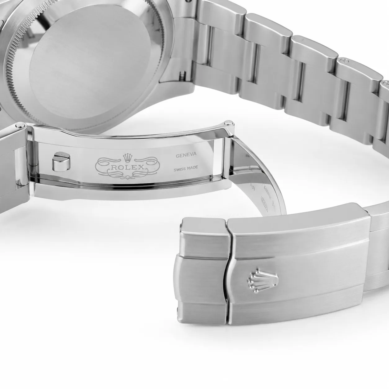 Rolex Oyster Perpetual m126000-0003 36mm Green Dial Smooth Bezel AI 头图 3 - 表扣表链 [ai-shot:bracelet-clasp]